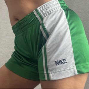 Vintage Nike Green Running Shorts | Retro Track Shorts Women’s Small
